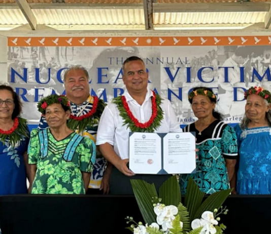 The historic signing of the nuclear-free pact, also known as the Treaty of Rarotonga, took place in Majuro during the observance of the Nuclear Victims Remembrance Day on 3 March 2025