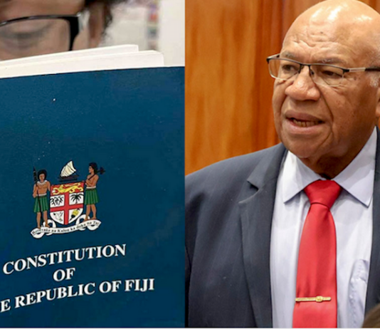 Fiji Prime Minister Sitiveni Rabuka