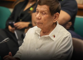 Arrested former President Rodrigo Duterte of the Philippines