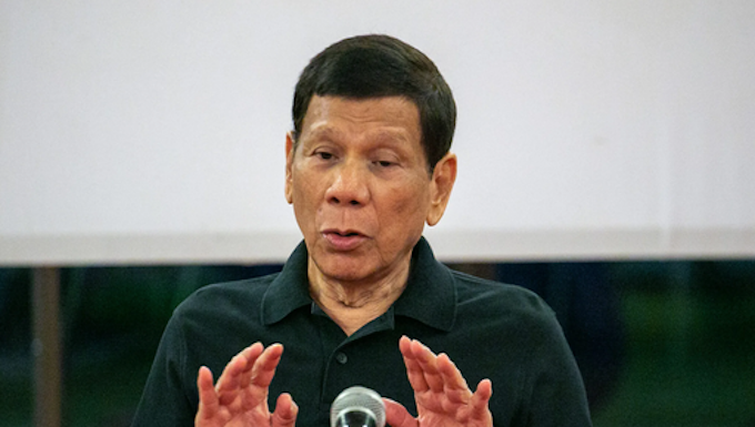 Arrested Former Philippines President Rodrigo Duterte