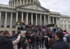 Trump supporters marching on the US Capitol on 6 January 2021