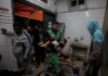 The morgue of the Al-Aqsa Martyrs Hospital in Deir Al Balah, Gaza