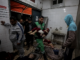 The morgue of the Al-Aqsa Martyrs Hospital in Deir Al Balah, Gaza