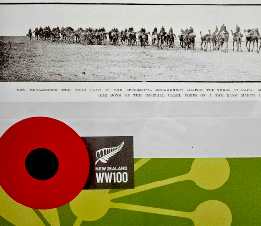 New Zealand soldiers in the Imperial Camel Corps who took part in the successful Battle of Rafah,