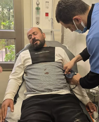 Oscar-winner Hamdan Ballal, co-director of No Other Land, being treated for injuries