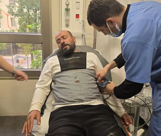 Oscar-winner Hamdan Ballal, co-director of No Other Land, being treated for injuries