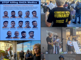 A recent solidarity protest for Gaza in Auckland's "Palestine Corner"