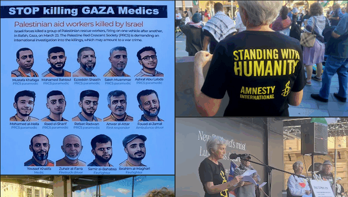 On ‘moral panic’ and the courage to speak – the West’s silence on Gaza A recent solidarity protest for Gaza in Auckland's "Palestine Corner"