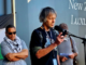 Speaker Jason Brooke at the NZ Palestine rally