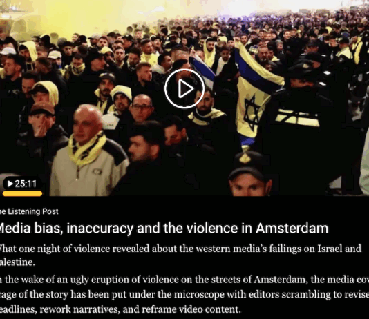 In the wake of an ugly eruption of violence on the streets of Amsterdam in November 2024, the Western media coverage of the story was put under the microscope