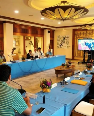 All of New Caledonia’s political parties engaged in a video conference with French Minister for Overseas Manuel Valls