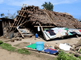 Damage to South Pentecost villages in the aftermath of last year's Cyclone Lola