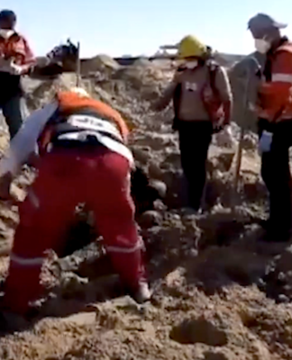 Red Crescent Palestinians massacre: Global rule of law masquerade is over Recovering the bodies of the 14 first responders from the shallow graves where they were executed by Israeli forces in Rafah, southern Gaza