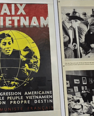 The fall of Saigon 1975 – The Quiet Mutiny and US army falls apart Exhibits in the Vietnam War Remnants Museum in Ho Chi Minh City
