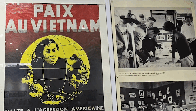 Exhibits in the Vietnam War Remnants Museum in Ho Chi Minh City