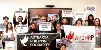 Siome of the participants in the Aotearoa Philippines national assembly in Auckland yesterday