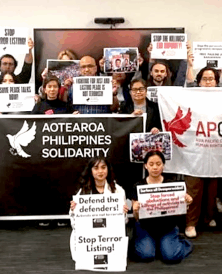 Philippine advocacy group condemns NZ military pact with Manila, rejects election violence Siome of the participants in the Aotearoa Philippines national assembly in Auckland yesterday