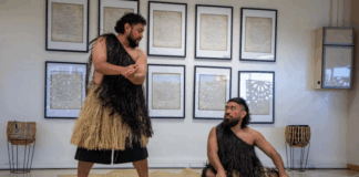 Cousins Kapieri Samisoni and Tristan Petueli embrace their Rotuman culture through dance