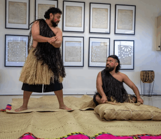 Cousins Kapieri Samisoni and Tristan Petueli embrace their Rotuman culture through dance