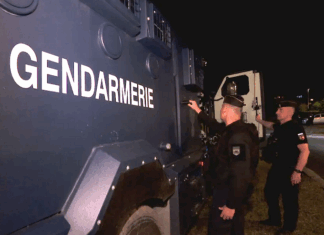 Sixteen Centaur armoured vehicles have been deployed by French security forces in advance of the anniversary of last year's rioting on May 13