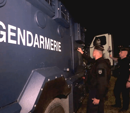 Sixteen Centaur armoured vehicles have been deployed by French security forces in advance of the anniversary of last year's rioting on May 13