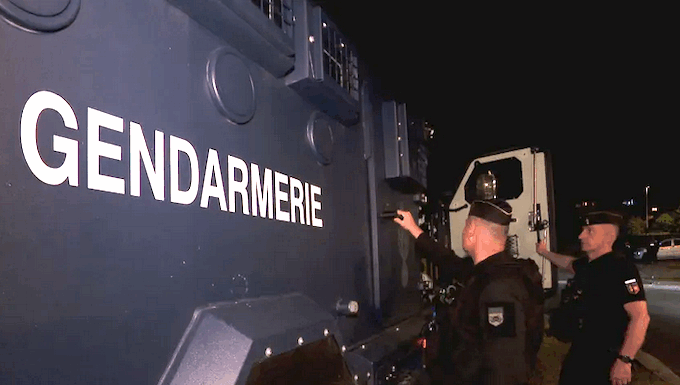 Sixteen Centaur armoured vehicles have been deployed by French security forces in advance of the anniversary of last year's rioting on May 13