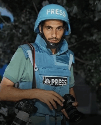 Palestinian journalist Hassan Eslaih