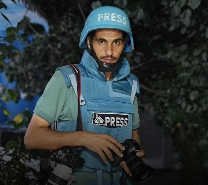 Hassan Eslaih GMO 680wide Palestinian journalist Hassan Eslaih