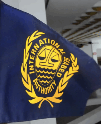 Trump’s push on deep sea mining leaves Nauru’s commercial ambitions ‘out in cold’ The International Seabed Authority flag