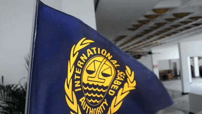 The International Seabed Authority flag