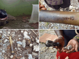 Images have been circulating on social media of Indonesian rockets that have been reportedly fired on villages