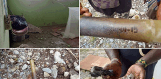 Images have been circulating on social media of Indonesian rockets that have been reportedly fired on villages