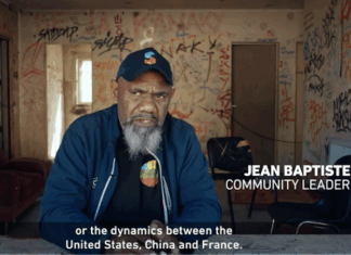 Kanak community leader Jean Baptiste