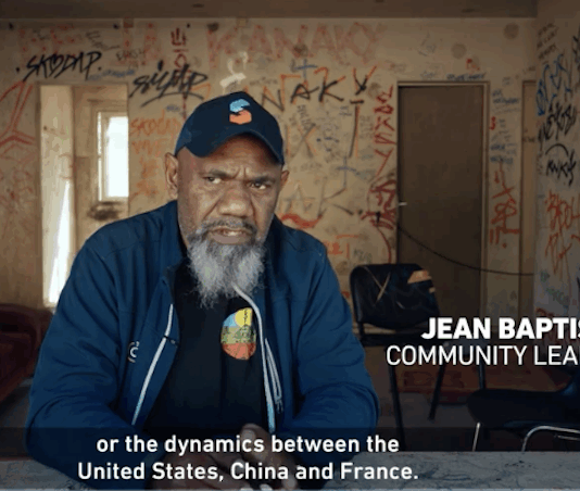 Kanak community leader Jean Baptiste