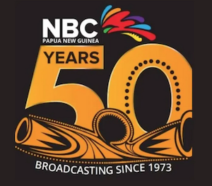 The NBC's 50-year logo to coincide with Papua New Guinea's half century independence anniversary