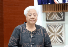 PM Fiame Naomi Mata'afa in Parliament yesterday