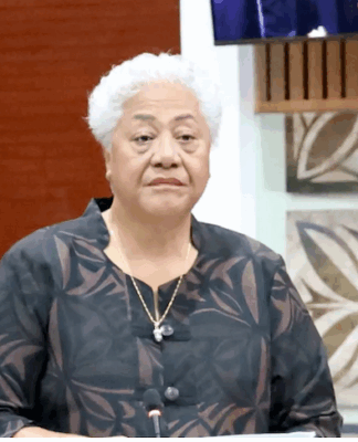 PM Fiame Naomi Mata'afa in Parliament yesterday