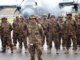Some of the 100 PNG Defence Force personnel who deployed to Australia to help fight bushfires in January 2020