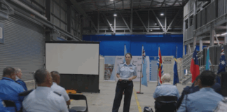 A training session for the UN Pacific peacekeepers cohort
