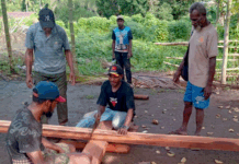 Indigenous Papuans in Merauke district protest to protect their customary lands