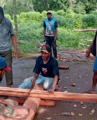 Indigenous Papuans in Merauke district protest to protect their customary lands