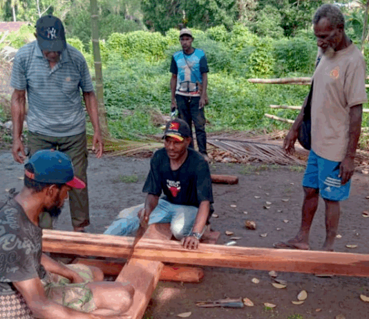 Indigenous Papuans in Merauke district protest to protect their customary lands