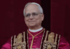 Newly elected Pope Leo XIV appears at the balcony of St Peter’s Basilica at the Vatican