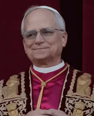 Newly elected Pope Leo XIV appears at the balcony of St Peter’s Basilica at the Vatican