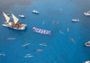 Hundreds of people peacefully rallied at sea to protect the ocean from seabed activities in August 2024