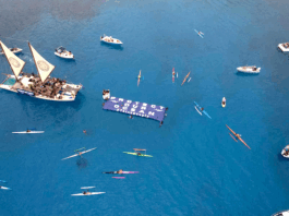 Hundreds of people peacefully rallied at sea to protect the ocean from seabed activities in August 2024