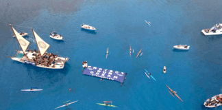 Hundreds of people peacefully rallied at sea to protect the ocean from seabed activities in August 2024