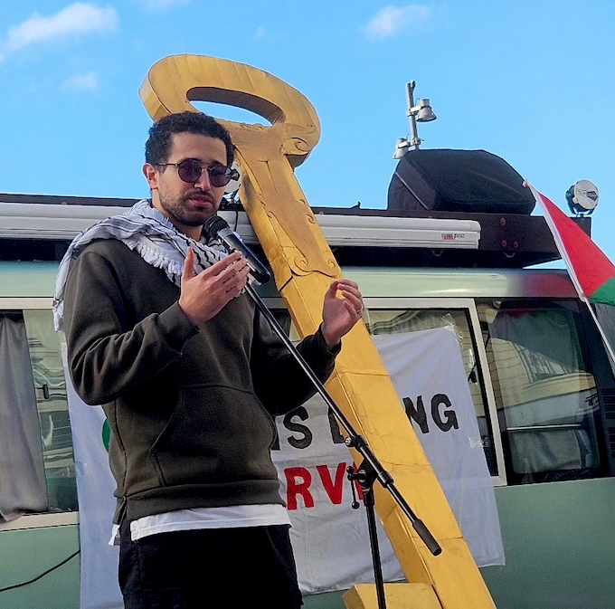 Palestinian speaker Samer Almalalha
