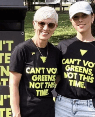 Advance director Sandra Bourke (left) and Roslyn Mendelle