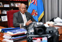 Fiji Prime Minister Sitiveni Rabuka